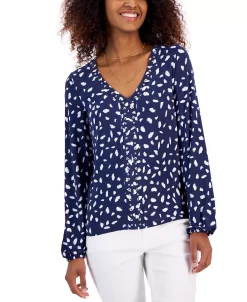 INC International Concepts Women's Studded Top, Created For Macy's -Anne Klein Sales Store 23532613 fpx