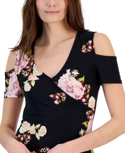 INC International Concepts Women's Cold-Shoulder V-Neck Top, Created For Macy's 9 INC International Concepts Women's Cold-Shoulder V-Neck Top, Created For Macy's -Anne Klein Sales Store 23532683 fpx