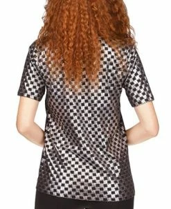 Michael Kors Women's Checkered Foil Top -Anne Klein Sales Store 23534331 fpx