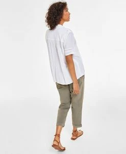 Style & Co Women's Floral Embroidered Pants, Created For Macy's -Anne Klein Sales Store 23541640 fpx