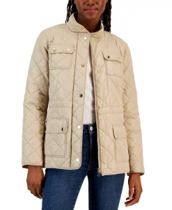 Charter Club Women's Quilted 4-Pocket Collared Jacket, Created For Macy's -Anne Klein Sales Store 23542090 fpx