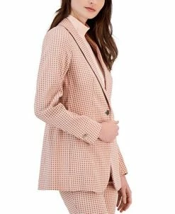 Anne Klein Women's Printed Tech Stretch Single-Button Blazer -Anne Klein Sales Store 23542160 fpx