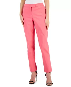 Anne Klein Women's Bowie Double-Weave Straight-Leg Pants 15 Anne Klein Women's Bowie Double-Weave Straight-Leg Pants -Anne Klein Sales Store 23542337 fpx