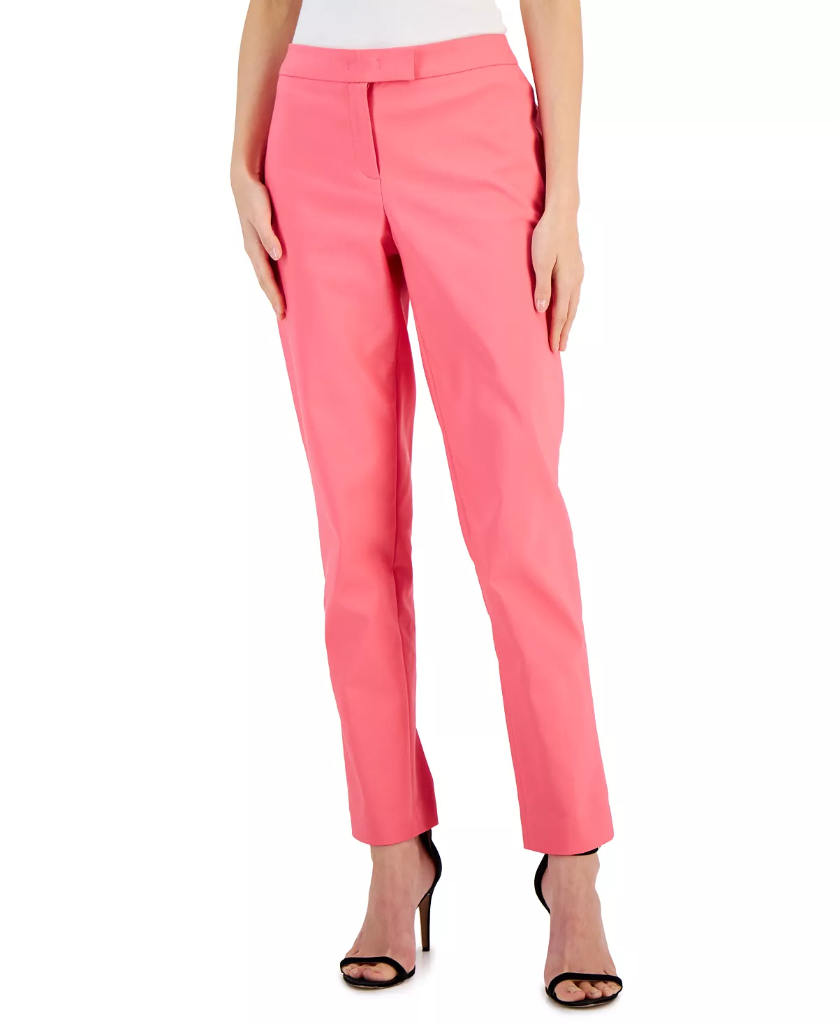 Anne Klein Women's Bowie Double-Weave Straight-Leg Pants 6 Anne Klein Women's Bowie Double-Weave Straight-Leg Pants - Image 6