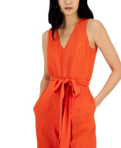 INC International Concepts Women's Sleeveless V-Neck Jumpsuit, Created For Macy's 5 INC International Concepts Women's Sleeveless V-Neck Jumpsuit, Created For Macy's -Anne Klein Sales Store 23546806 fpx