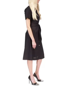 Michael Kors Women's Cotton Poplin Tie-Front Dress, Regular & Petite -Anne Klein Sales Store 23547702 fpx