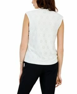 Kasper Women's Cap-Sleeve Eyelet Blouse -Anne Klein Sales Store 23547759 fpx