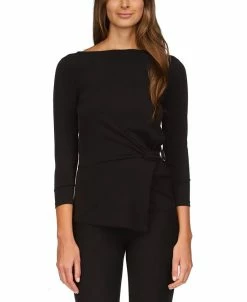 Michael Kors Women's Twist-Front Hardware Top, Regular & Petite