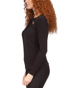 Michael Kors Women's Twist Keyhole Top, Regular & Petite -Anne Klein Sales Store 23556066 fpx