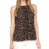 Michael Kors Women's Giraffe Pleated Chain Top