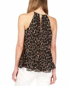 Michael Kors Women's Giraffe Pleated Chain Top -Anne Klein Sales Store 23556074 fpx