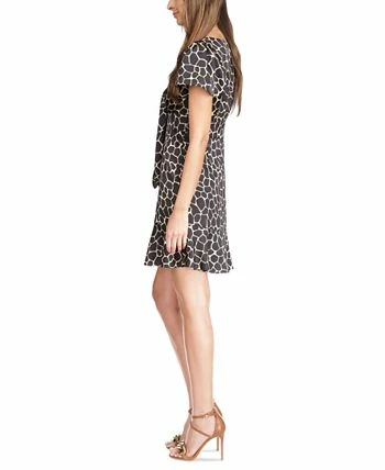 Michael Kors Women's Giraffe-Print Tie Cutout Dress 3 Michael Kors Women's Giraffe-Print Tie Cutout Dress - Image 3