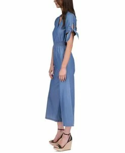 Michael Kors Women's V-Neck Tie-Sleeve Jumpsuit -Anne Klein Sales Store 23560524 fpx