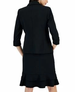 Kasper Single Button Rolled Sleeve Blazer -Anne Klein Sales Store 23561023 fpx