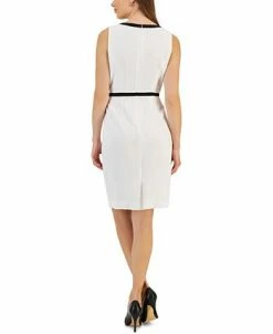Kasper Women's Stretch Combo Contrast Trim Sheath Dress -Anne Klein Sales Store 23561145 fpx