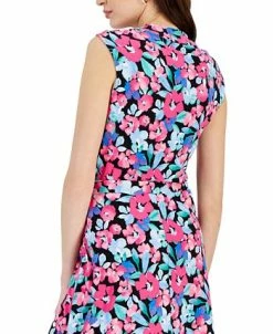 Kasper Women's Floral-Print Sleeveless Cowlneck Top -Anne Klein Sales Store 23561171 fpx