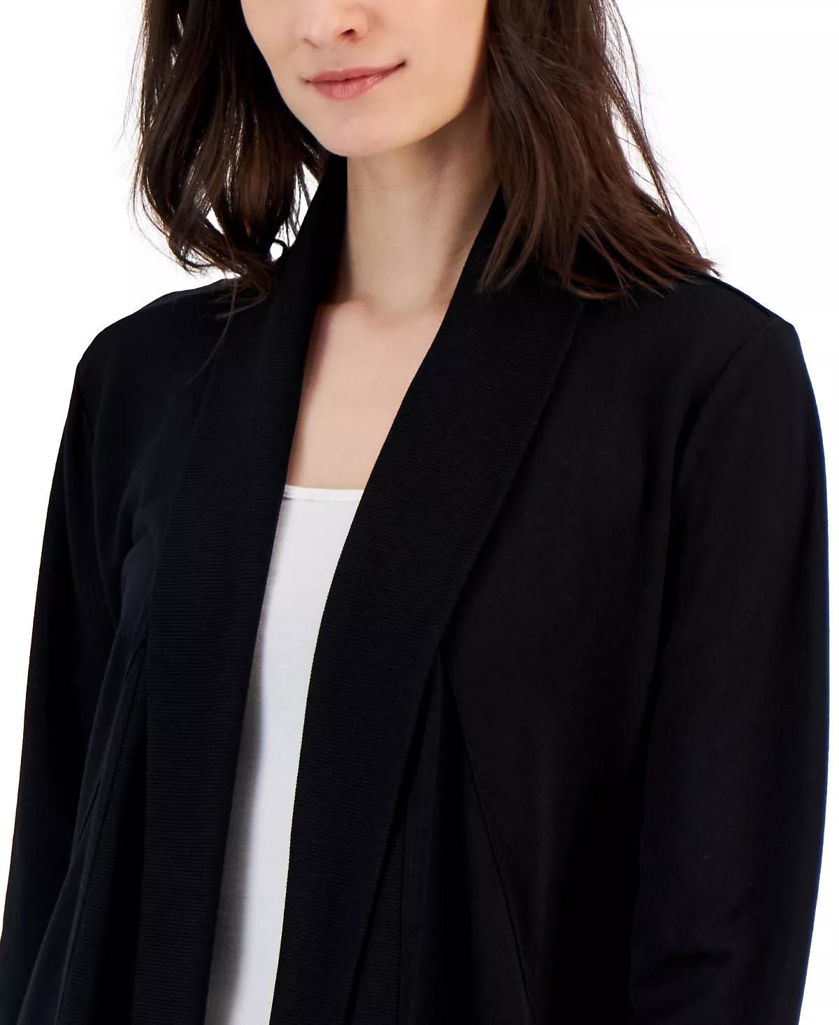 ID Ideology Women's Butter French Terry Cardigan, Created For Macy's 7 ID Ideology Women's Butter French Terry Cardigan, Created For Macy's - Image 7