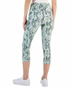 ID Ideology Women's Snake-Print Cropped High-Rise Leggings, Created For Macy's -Anne Klein Sales Store 23568142 fpx
