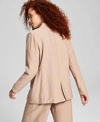 And Now This Women's One-Button Textured Oversized Blazer 2 And Now This Women's One-Button Textured Oversized Blazer - Image 2