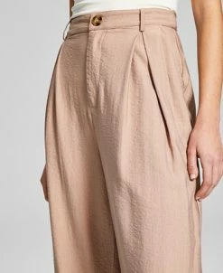 And Now This Women's High-Rise Wide-Leg Textured Trouser Pants -Anne Klein Sales Store 23568435 fpx