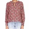 Sanctuary Women's Flower Power Long-Sleeve Tie-Neck Top