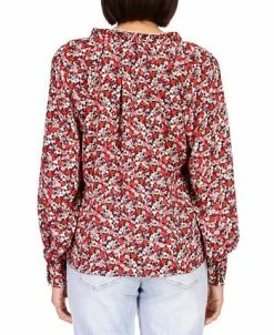Sanctuary Women's Flower Power Long-Sleeve Tie-Neck Top 5 Sanctuary Women's Flower Power Long-Sleeve Tie-Neck Top -Anne Klein Sales Store 23586475 fpx
