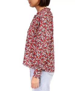 Sanctuary Women's Flower Power Long-Sleeve Tie-Neck Top 6 Sanctuary Women's Flower Power Long-Sleeve Tie-Neck Top -Anne Klein Sales Store 23586476 fpx