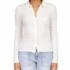 Sanctuary Women's Smocked Button-Front Knit Shirt