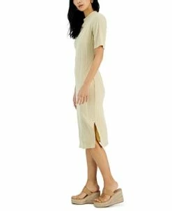 INC International Concepts Women's Ribbed-Knit Midi Dress, Created For Macy's -Anne Klein Sales Store 23587702 fpx