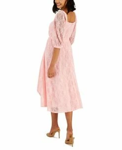 Anne Klein Women's Square-Neck Lace Belted A-Line Dress 6 Anne Klein Women's Square-Neck Lace Belted A-Line Dress -Anne Klein Sales Store 23587788 fpx