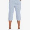 Alfred Dunner Women's Peace Of Mind Stripe Allure Clamdigger Pants