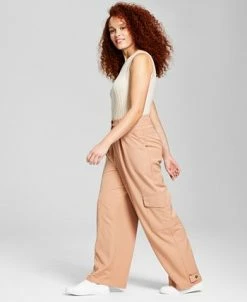 And Now This Women's High-Rise Wide-Leg Cargo Pants -Anne Klein Sales Store 23595027 fpx