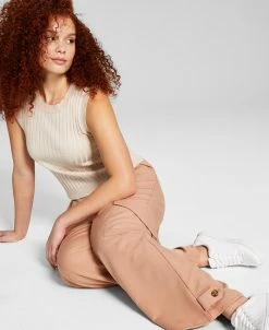 And Now This Women's High-Rise Wide-Leg Cargo Pants -Anne Klein Sales Store 23595028 fpx