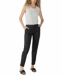 Sanctuary Women's Solid Peace Maker Frayed-Cuff Ankle Pants