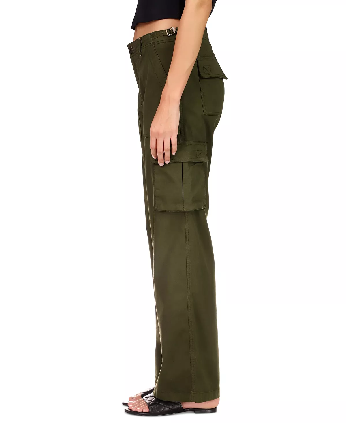 Sanctuary Women's Solid Reissue Straight-Leg Cargo Pants 6 Sanctuary Women's Solid Reissue Straight-Leg Cargo Pants - Image 6