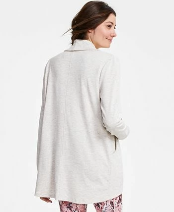 ID Ideology Women's Butter French Terry Cardigan, Created For Macy's 2 ID Ideology Women's Butter French Terry Cardigan, Created For Macy's - Image 2