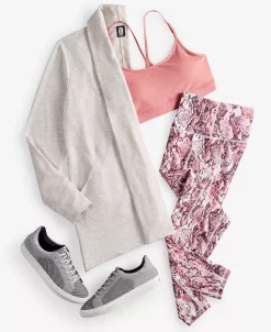 ID Ideology Women's Butter French Terry Cardigan, Created For Macy's 18 ID Ideology Women's Butter French Terry Cardigan, Created For Macy's -Anne Klein Sales Store 23610853 fpx 1