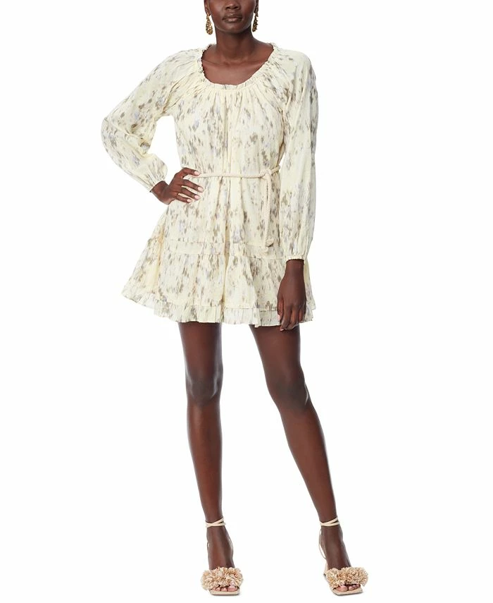 Sam Edelman Women's Scoop-Neck Long-Sleeve Belted Dress 1 Sam Edelman Women's Scoop-Neck Long-Sleeve Belted Dress