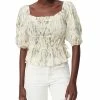 Sam Edelman Women's Square-Neck Puff-Sleeve Blouse