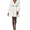 Sam Edelman Women's Long-Sleeve V-Neck Cutout Dress