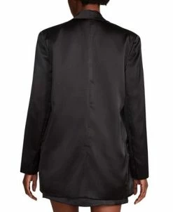 Steve Madden Women's Smooth Talk Satin Boyfriend Blazer -Anne Klein Sales Store 23642124 fpx