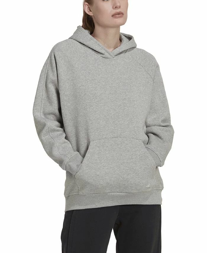 ADIDAS Women's All Season Fleece Boyfriend Hoodie 1 ADIDAS Women's All Season Fleece Boyfriend Hoodie