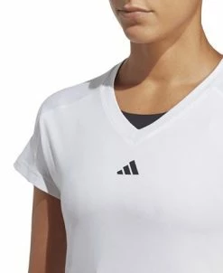 ADIDAS Women's Training Essentials Logo V-neck T-shirt -Anne Klein Sales Store 23653844 fpx