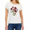 INC International Concepts Women's Love Rolled-Cuff Graphic T-Shirt, Created For Macy's