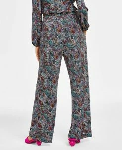 Bar III Women's Printed Wide-Leg Pants, Created For Macy's 6 Bar III Women's Printed Wide-Leg Pants, Created For Macy's -Anne Klein Sales Store 23672935 fpx