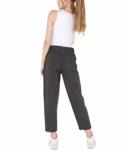 Black Tape Women's Frayed-Hem Pull-On Joggers -Anne Klein Sales Store 23675828 fpx