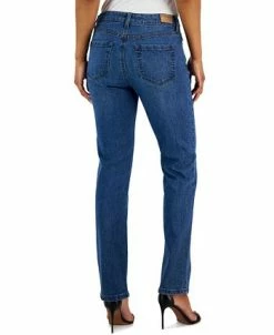 Anne Klein Women's Front-Fly Straight-Leg Jeans -Anne Klein Sales Store 23676994 fpx