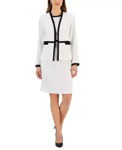 Kasper Women's Stretch Combo Contrast Trim Sheath Dress -Anne Klein Sales Store 23677480 fpx