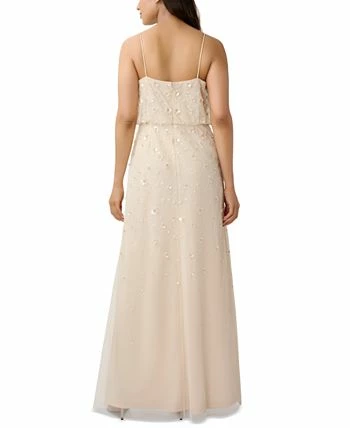 Adrianna Papell Women's Floral Embellished Sleeveless Blouson Gown 2 Adrianna Papell Women's Floral Embellished Sleeveless Blouson Gown - Image 2