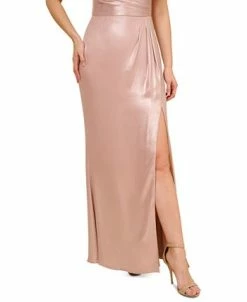 Adrianna Papell Women's Pleated Metallic Sleeveless Gown -Anne Klein Sales Store 23684754 fpx